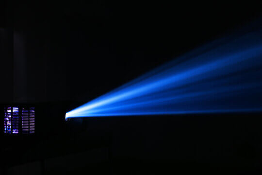 The Mechanism of Blue Light Emission in Projectors