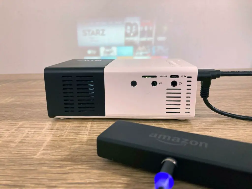 Connecting Firestick to Projector: Wired Method